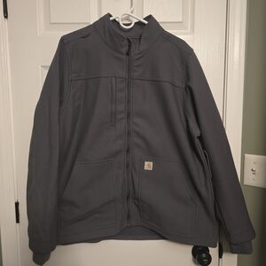 Carhartt Gray Full-Zip Medical Scrub Jacket